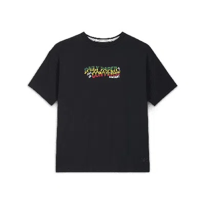 Converse X Daily Paper Gold Standard Tee In Black