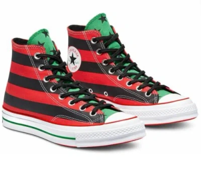 Pre-owned Converse X Denim Tears Chuck Taylor 70 High Top Green Black Beauty Juneteenth Us In Multicolor