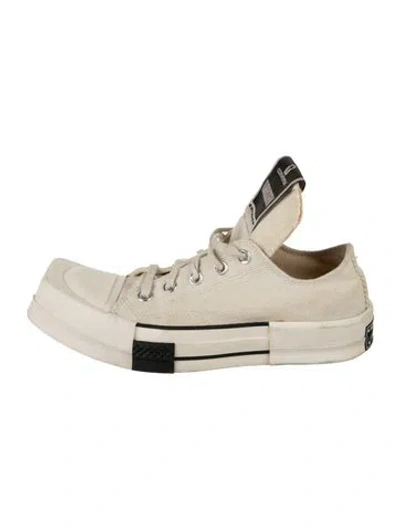 Pre-owned Converse X Drkshdw Canvas Sneakers In Neutrals