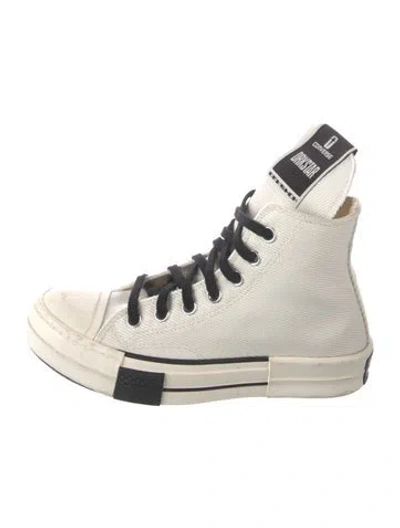 Pre-owned Converse X Drkshdw Canvas Sneakers In Neutrals