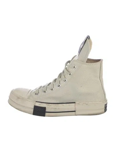Pre-owned Converse X Drkshdw Canvas Sneakers In Neutrals
