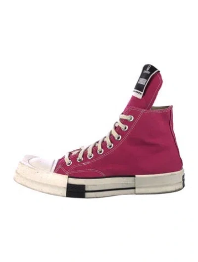 Pre-owned Converse X Drkshdw Canvas Sneakers In Pink