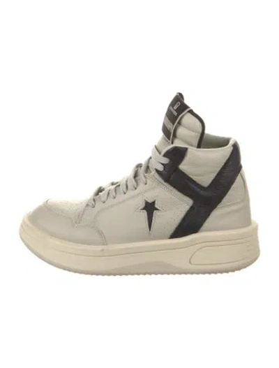 Pre-owned Converse X Drkshdw Leather Colorblock Pattern Sneakers In Neutral