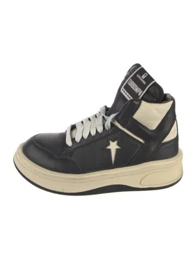 Pre-owned Converse X Drkshdw Leather Sneakers In Black