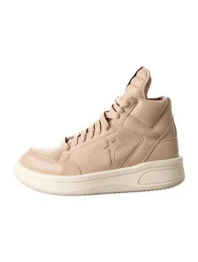 Pre-owned Converse X Drkshdw Leather Sneakers In Neutrals
