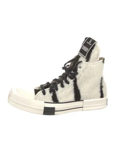 Pre-owned Converse X Drkshdw Shearling Printed Sneakers In Neutral