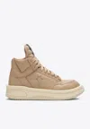 Converse X Drkshdw Turbowpn High-top Sneakers In Calf Leather In Pink