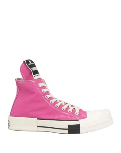 Converse X Drkshdw Woman Sneakers Fuchsia Size 9.5 Textile Fibers In Bright Pink