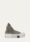 Converse X Drkshdw Woman Sneakers Dove Grey Size 9.5 Textile Fibers In Concrete