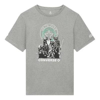Converse X Dungeons & Dragons Character T-shirt 'vintage Grey Heather' In Gray