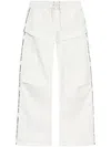 Converse X Feng Chen Wang Flocked-logo Cargo Trousers In White
