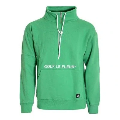 Converse X Golf Le Fleur Quarter Zip Pullover Sweatshirt 'green'