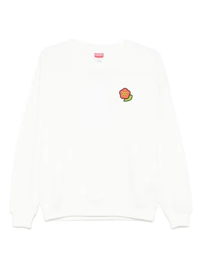 Converse X Kenzo Cotton Crewneck Sweatshirt In White
