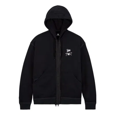 Converse X Patta Four-leaf Clover Utility Fleece Hoodie 'black'
