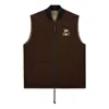 Converse X Patta Four-leaf Clover Utility Reversible Padded Vest 'java' In Burgundy