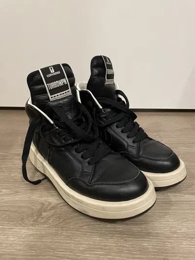 Pre-owned Converse X Rick Owens Converse Turbowpn Og Black / White High Tops Shoes