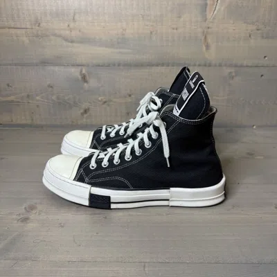 Pre-owned Converse X Rick Owens Drkshdw X Converse Drkstar Chuck Hi Sneakers In Black