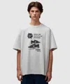 Converse Retro T-shirt In Light Retro Grey Heather