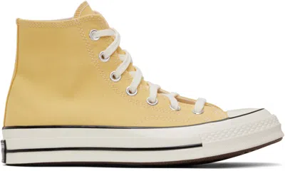 Converse Yellow Chuck 70 High Top Sneakers In Bananas/egret/black
