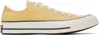 Converse Tan Chuck 70 Low Top Sneakers In Bananas/egret/black