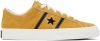 CONVERSE YELLOW ONE STAR ACADEMY PRO SUEDE LOW TOP SNEAKERS