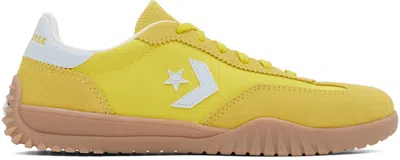CONVERSE YELLOW RUN STAR TRAINER LOW TOP SNEAKERS