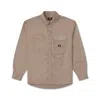 Converse Yotd Woven Shirt 'tan' In Brown