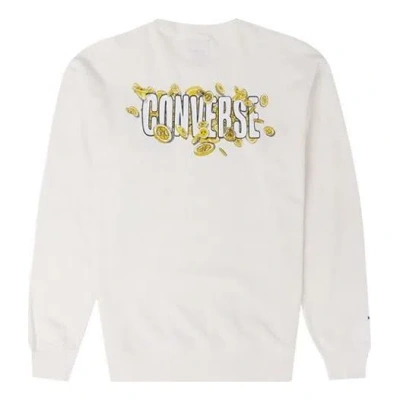 Converse Yotr Graphic Crew 'egret' In White