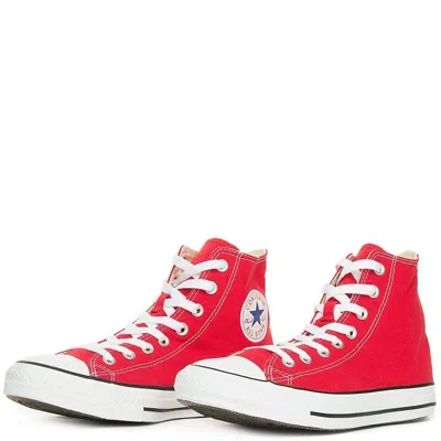 Converse Kids' Youth  Chuck Taylor All Star Red Canvas High Top Lifestyle Shoe Hawk964