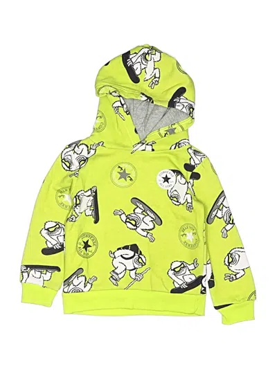 Pre-owned Converse Kids' Zip Up Hoodie In Green