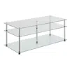 Convience Concept Designs2go Classic Glass 3 Tier Coffee Table In Transparent
