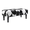 Convience Concept Designs4comfort Cow Print Bench With Nailheads In Multi