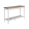 Convience Concept French Country Console Table With Drawer And Shelf In White