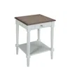 Convience Concept French Country End Table With Drawer And Shelf In White