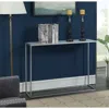 Convience Concept Gold Coast Faux Marble Console Table