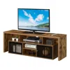 Convience Concept Lexington 60 Inch Tv Stand With Storage Cabinets And Shelves - Barnwood In Brown