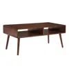 Convience Concept Napa Coffee Table With Shelf In Brown