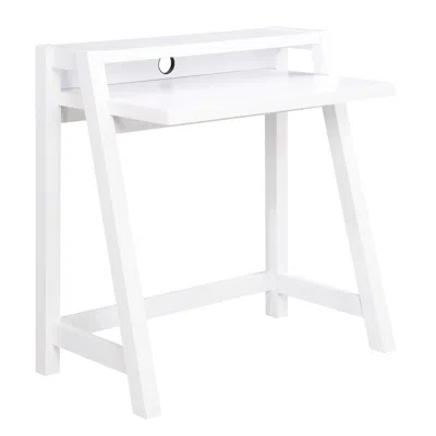 Convience Concept Newport Lilly 2 Tier Desk, White