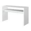 Convience Concept Northfield Deluxe Entryway Hall Console Table With Shelf In White