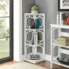 Convience Concept Omega 3 Tier Corner Bookcase, White