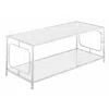 Convience Concept Omega Chrome Coffee Table In White