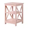 Convience Concept Oxford End Table With Shelves Blush Pink In Pink
