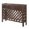 Convience Concept Planters & Potts Large Raised Patio Planter In Brown