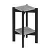 Convience Concept Planters & Potts Medium Square 2 Tier Plant Stand In Black