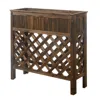 Convience Concept Planters & Potts Raised Patio Planter In Brown