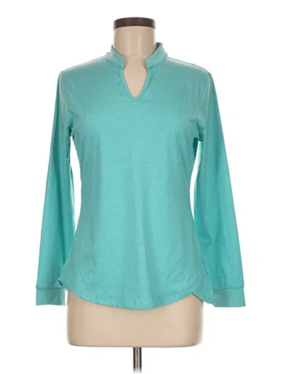 Pre-owned Coo Run Long Sleeve Polo Shirt In Blue