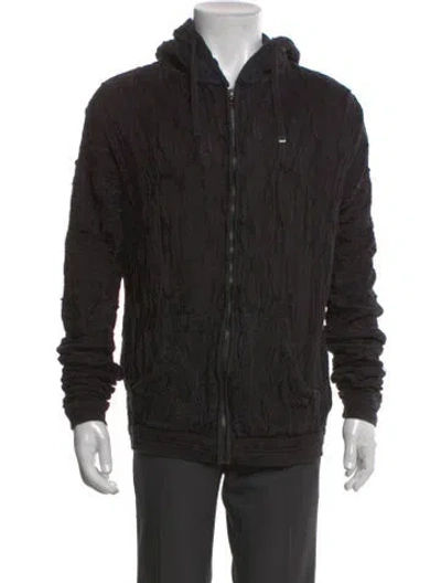 Pre-owned Coogi Crew Neck Long Sleeve Hoodie In Black