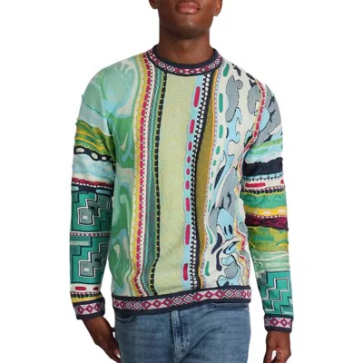 Coogi Debut Of The  Art Collection Droplet Crewneck Sweatshirt In Multi