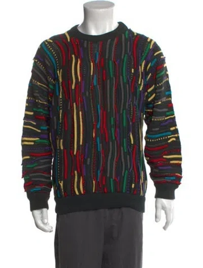 Pre-owned Coogi Patterned Crew Neck Pullover In Multi