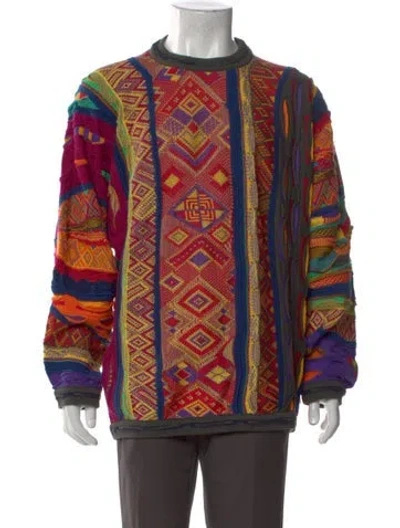 Pre-owned Coogi Printed Crew Neck Pullover In Multi